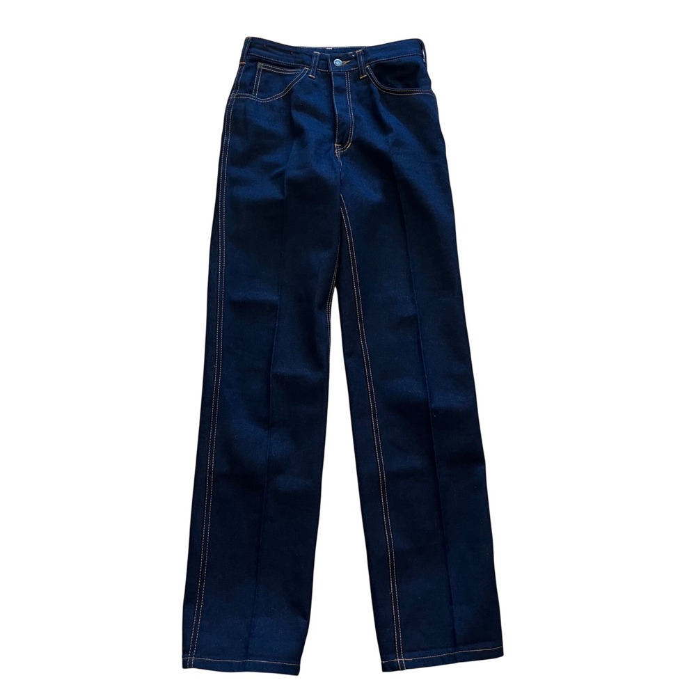 Vintage Seruchi Dark Wash High Waist Straight Leg Jeans Barbados Cotton 29